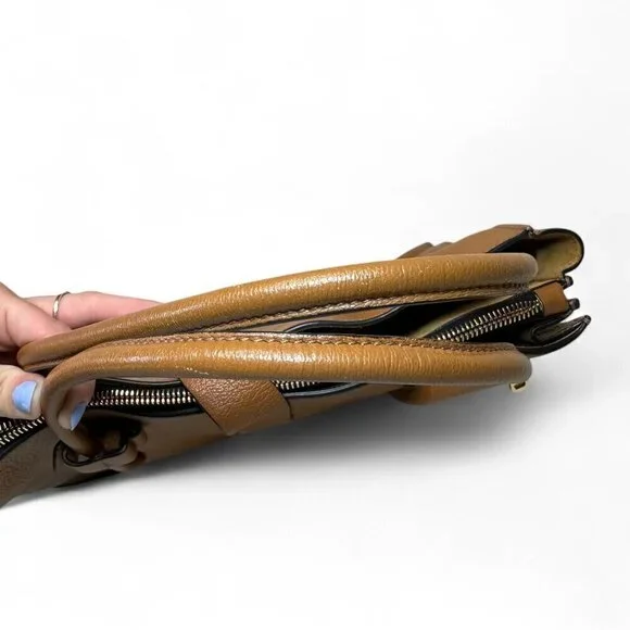 Miu Miu Madras Brown Leather 2 Way Tote - Picture 5 of 16